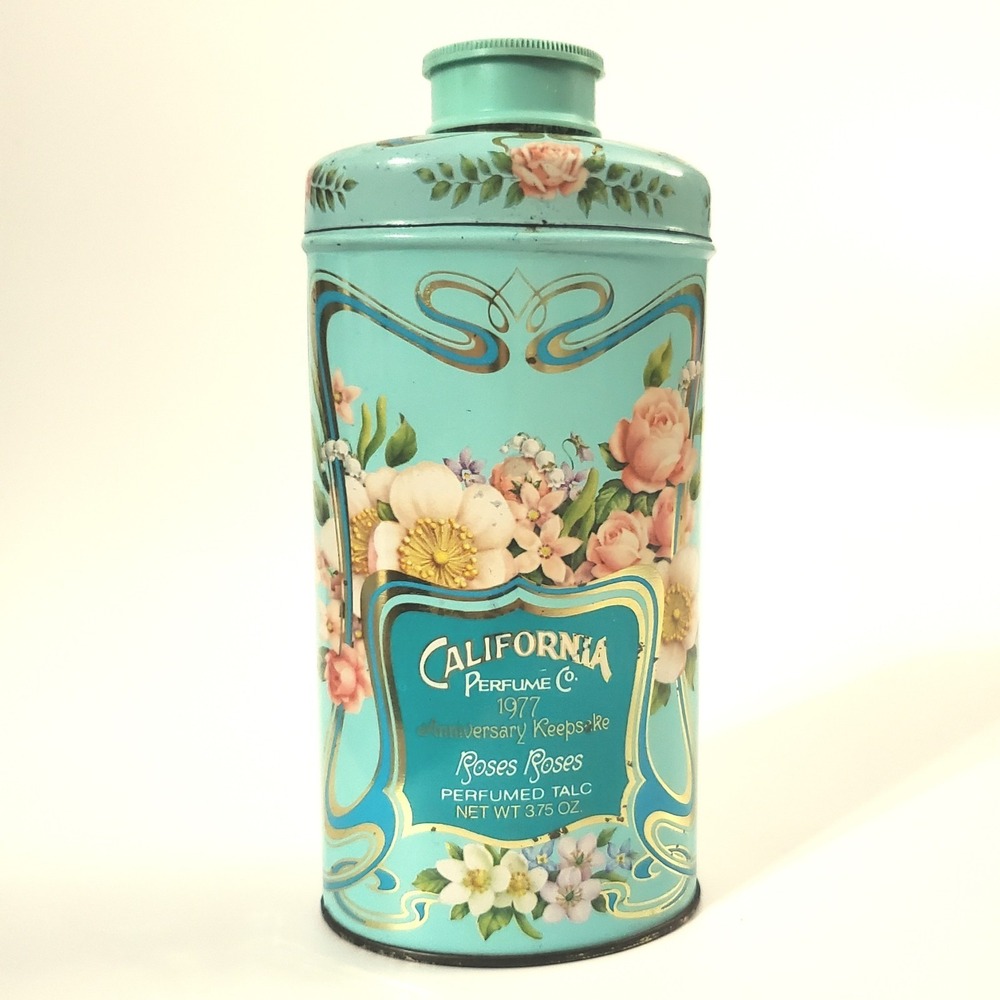 Avon 1977 Anniversary  Keepsake Tin 91st Special Edition Decoration Floral 5.25"